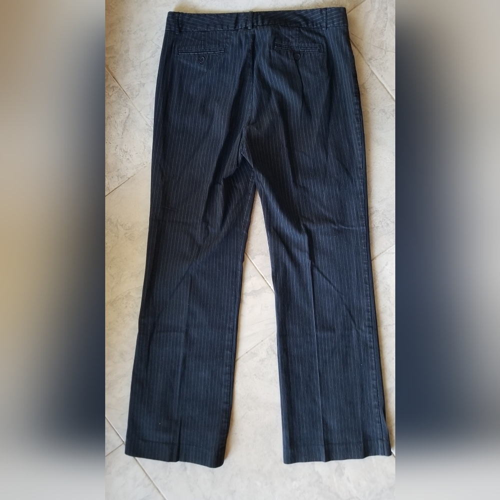 GAP Black Pinstripe Flare Trousers